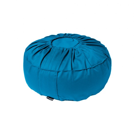 Poduszka zafu z pokrowcem niebieska